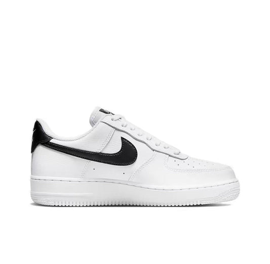 Nike Air Force 1 White Black Swoosh Sneakers