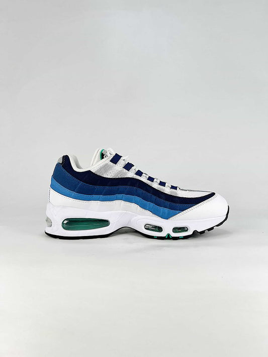 Nike Air Max 95 IH7855-100 White Navy Blue Green Sneakers