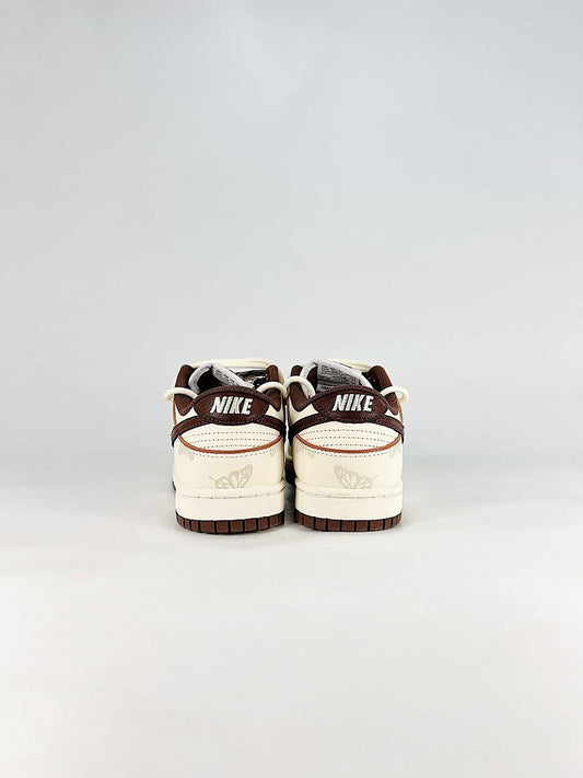 Nike Dunk Low Sail Brown Red Contrast Sneakers