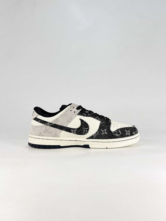 Sean Cliver x Nike SB Dunk Low White Black Graphic Skate Sneakers