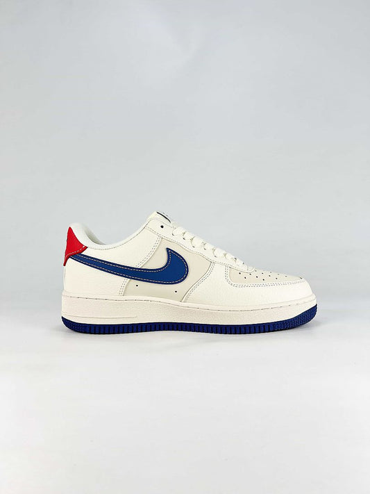 Stussy x Nike Air Force 1 Low White Navy Red Air Sneakers