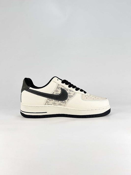 Dior x Nike Air Force 1 Low White Black Christian Dior Air Sneakers