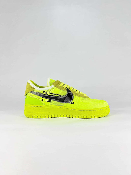 Nike Air Force 1 '07 Low AO4606-700 Volt Graphic Sneakers