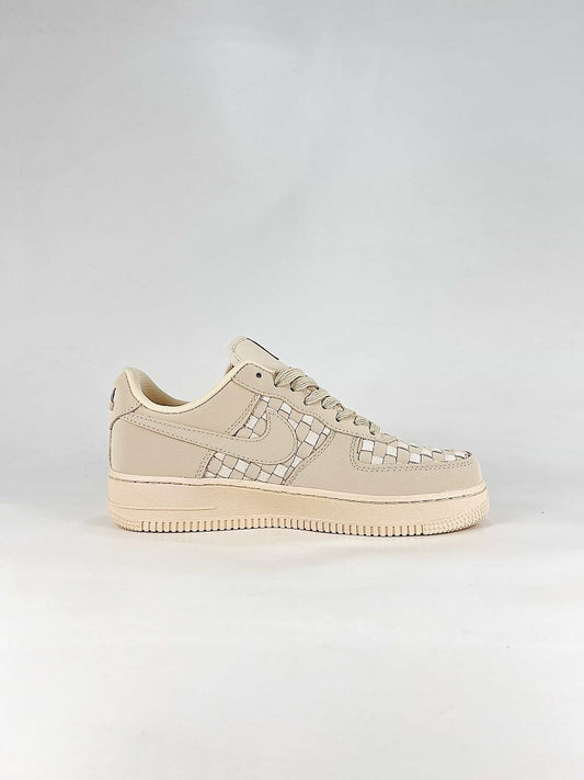 Nike Air Force 1 07 Low IM5755-100 Woven Detail Sneakers Cream White