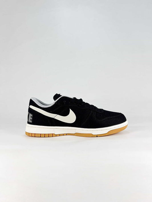 Nike Big Lux 854166-003 Contrast Swoosh Sneakers Black White Gum
