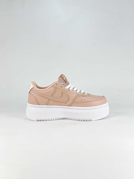 Nike Court Vision Alta Peach Sail Platform Sneakers
