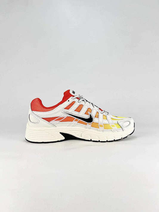 Nike P-6000 CD6404-108 White Orange Red Yellow Black Retro Running Sneakers