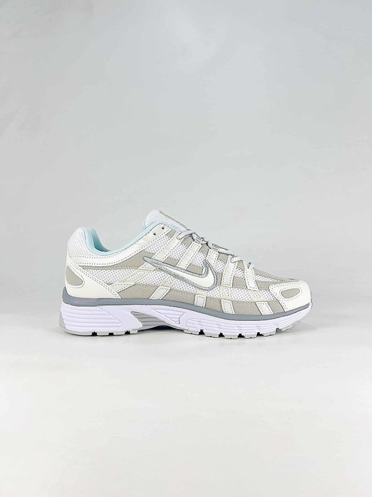Nike P-6000 FV6603-101 White Grey Silver Black Retro Running Sneakers
