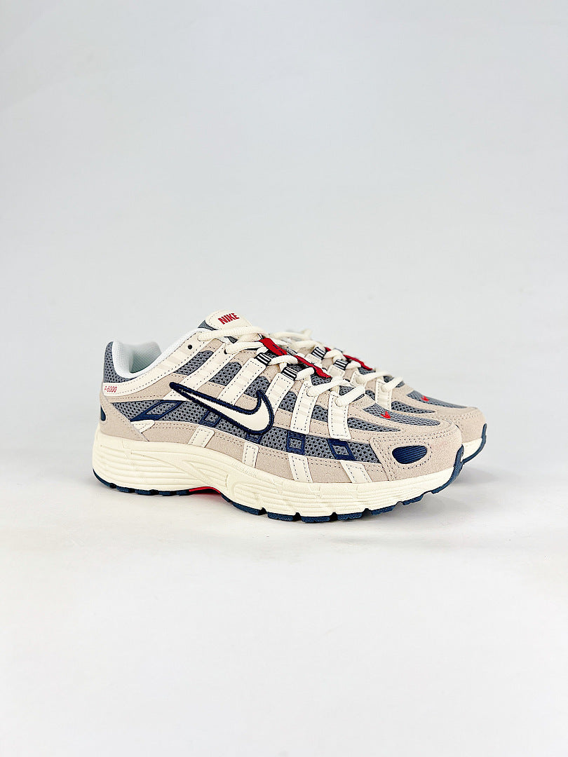 Nike P6000 IH4382200 Sail White Navy Red Retro Running Inspired Lifestyle Sneakers
