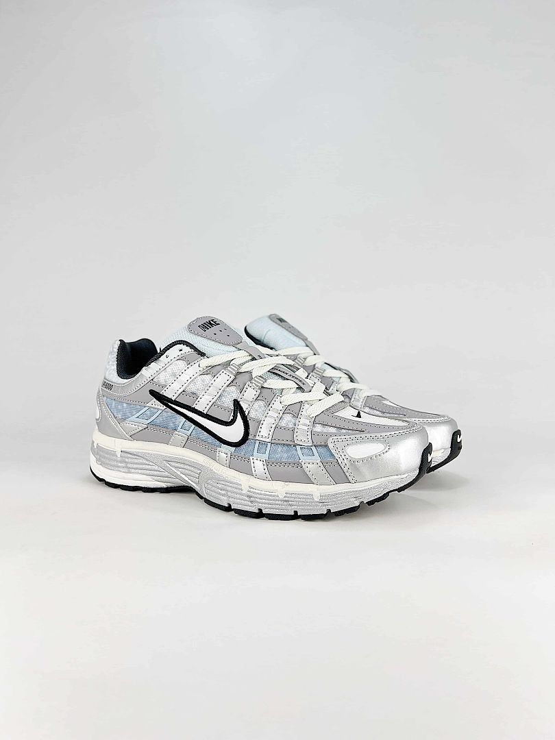 Nike P6000 IH4465095 White Black Light Blue Retro Running Inspired Lifestyle Sneakers