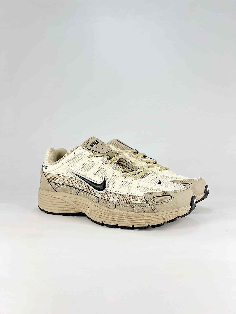 Nike P6000 IH8042100 Sail Beige Black Retro Running Inspired Lifestyle Sneakers