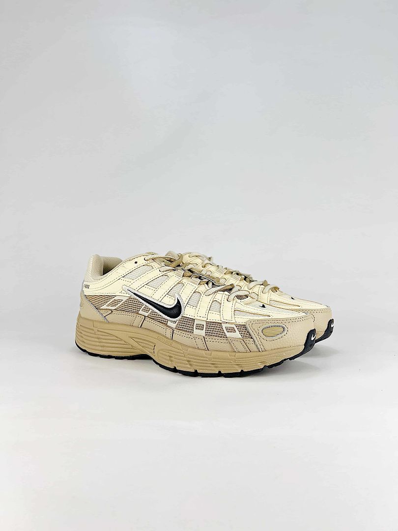 Nike P6000 IH8042100 Sail Beige Black Retro Running Inspired Lifestyle Sneakers