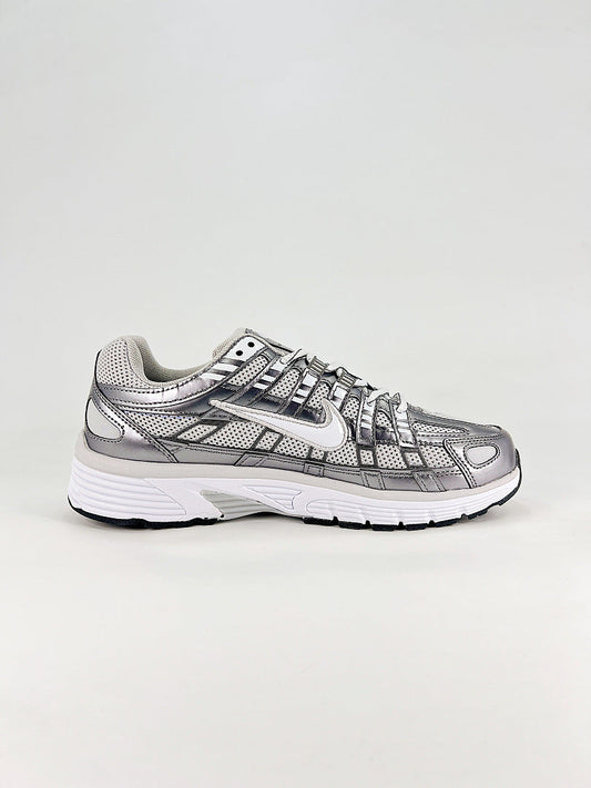 Nike P6000 IO3496001 Silver White Black Retro Running Inspired Lifestyle Sneakers