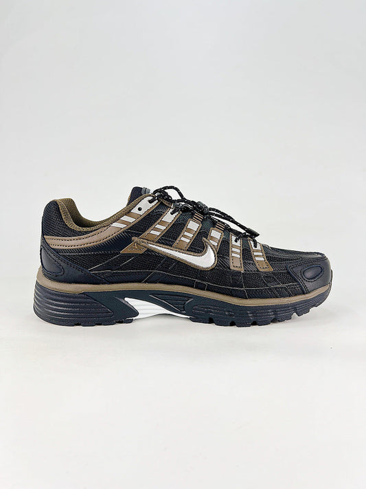 Nike P6000 IQ0298010 Black Gold Beige Retro Running Inspired Lifestyle Sneakers