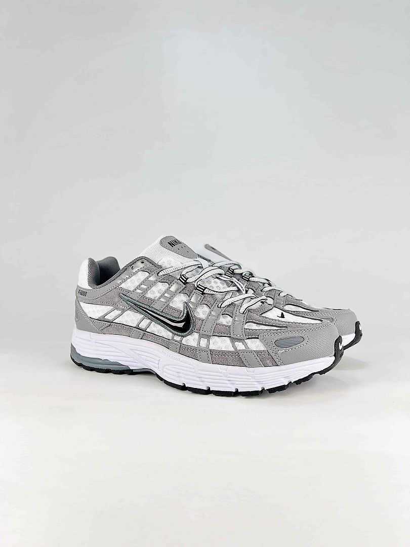 Nike P6000 IR2004100 White Grey Black Retro Running Inspired Lifestyle Sneakers
