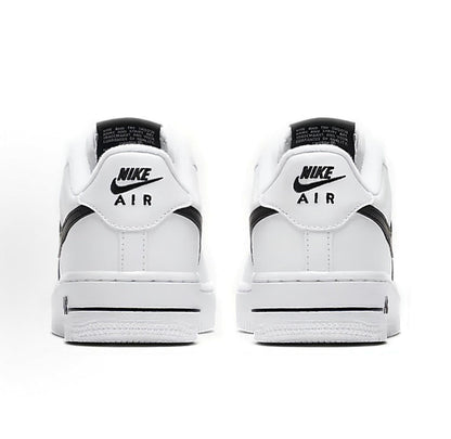 Nike Air Force 1 White Black Swoosh Sneakers