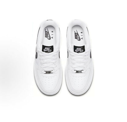 Nike Air Force 1 White Black Swoosh Sneakers