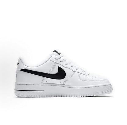 Nike Air Force 1 White Black Swoosh Sneakers