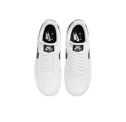 Nike Air Force 1 White Black Swoosh Sneakers