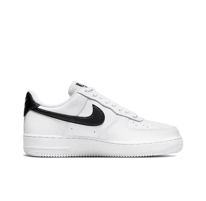 Nike Air Force 1 White Black Swoosh Sneakers