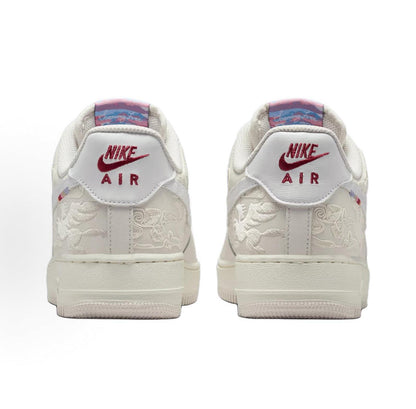 Nike Air Force 1 Dragon Edition Cream Red Sneakers