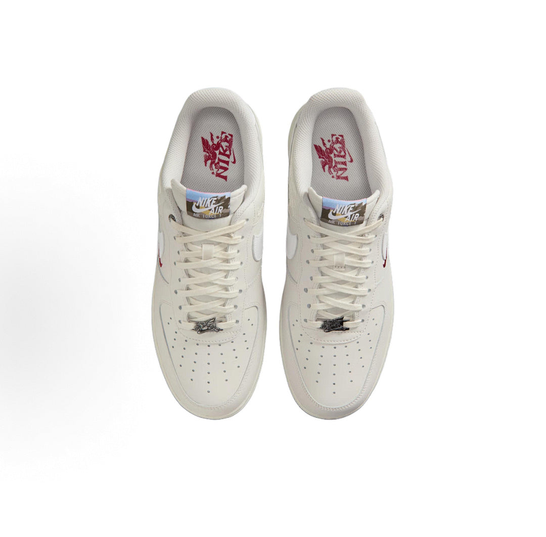 Nike Air Force 1 Dragon Edition Cream Red Sneakers