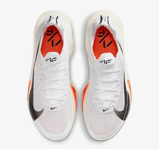 Nike Air Zoom Alphafly Next 3 White Black Phantom Total Orange Running Sneakers