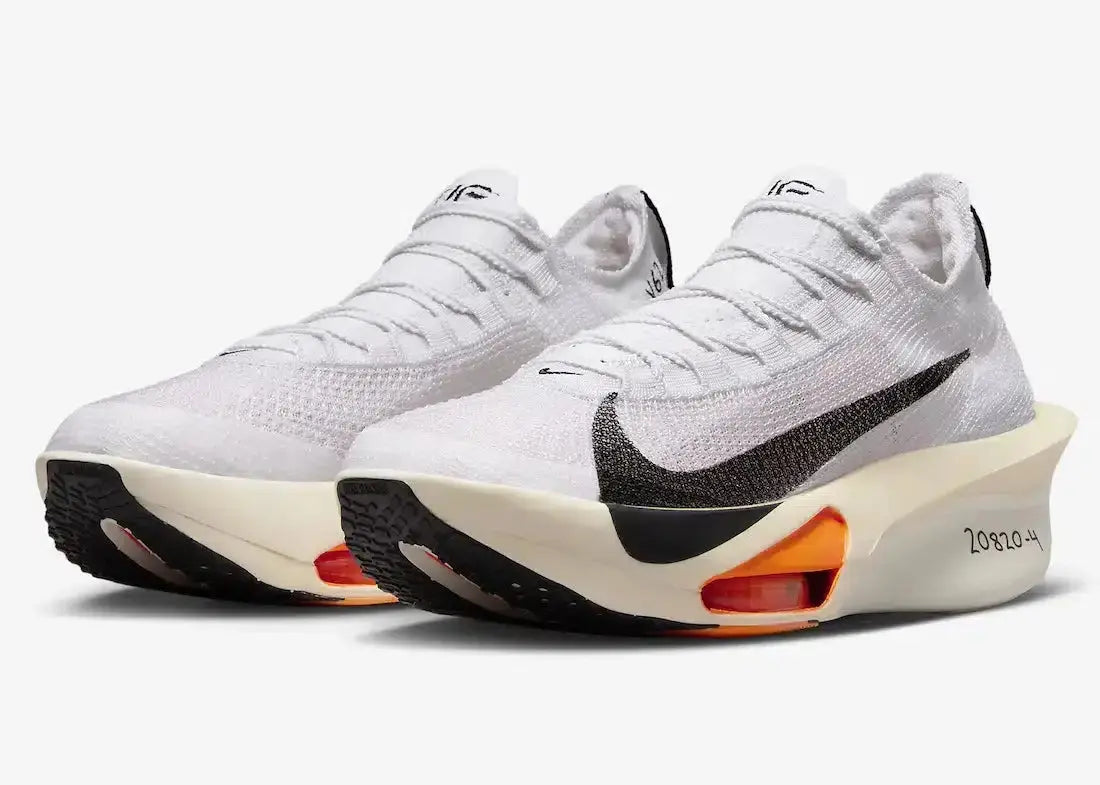 Nike Air Zoom Alphafly Next 3 White Black Phantom Total Orange Running Sneakers