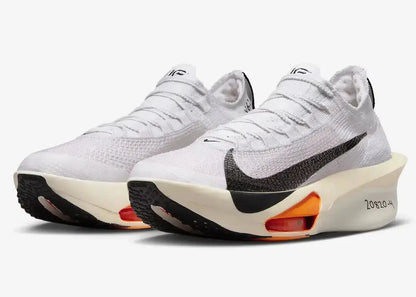 Nike Air Zoom Alphafly Next 3 White Black Phantom Total Orange Running Sneakers