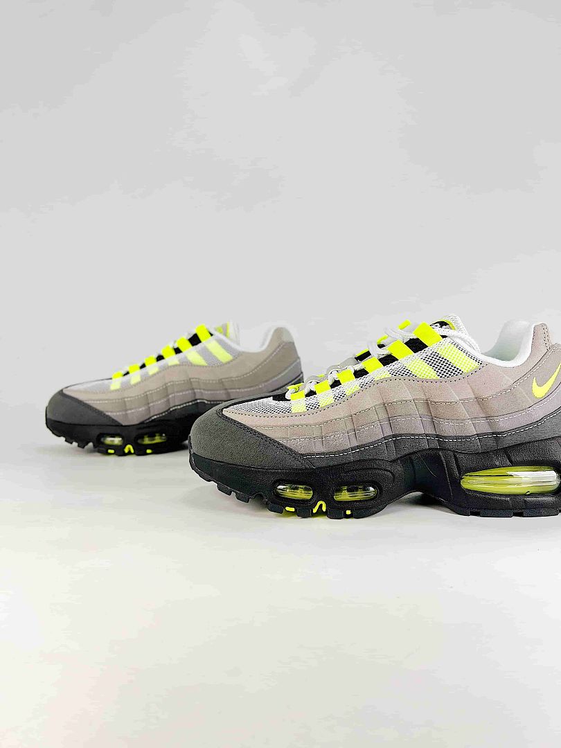 CDG x Nike Air Max 95 Grey Black Volt Sneakers
