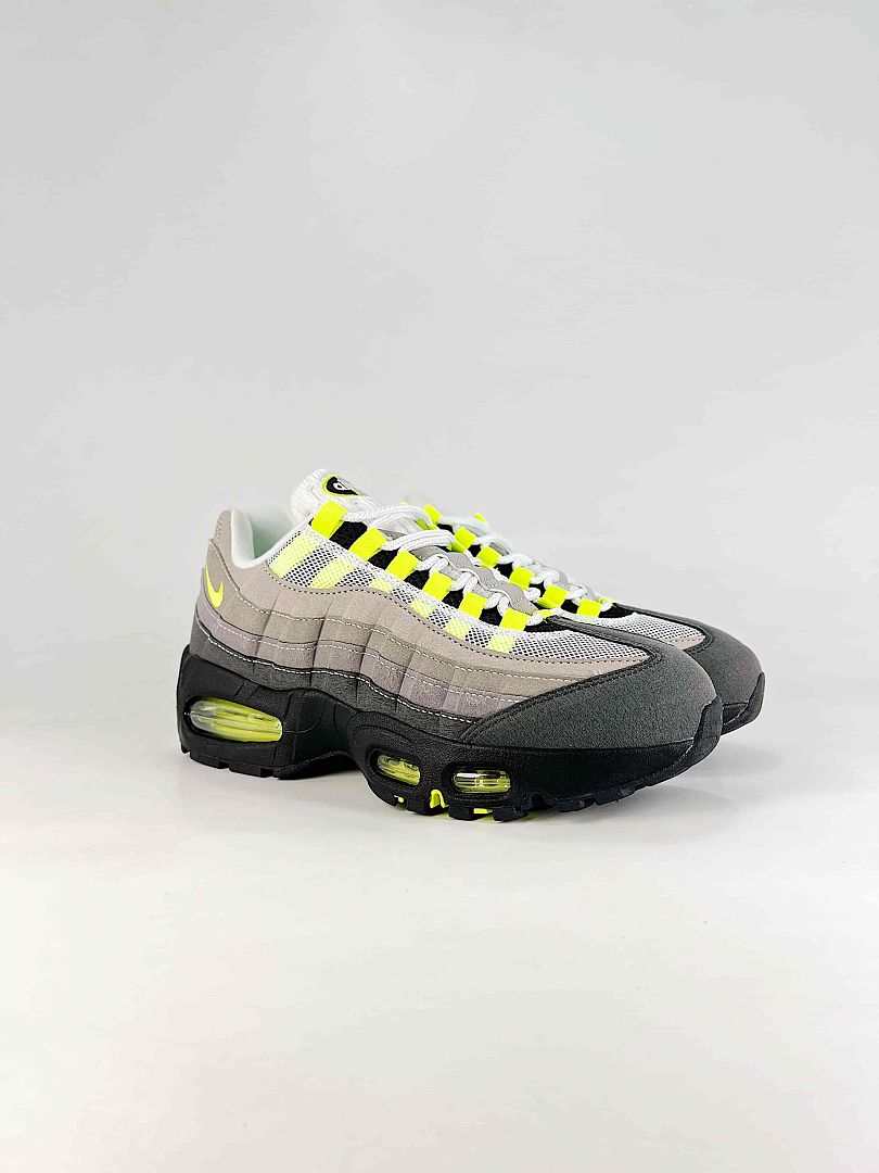 CDG x Nike Air Max 95 Grey Black Volt Sneakers