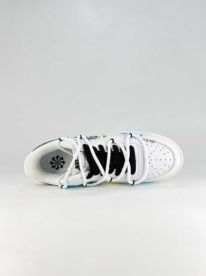 Custom Nike Court Vision Low DIY Triple Black Sneakers