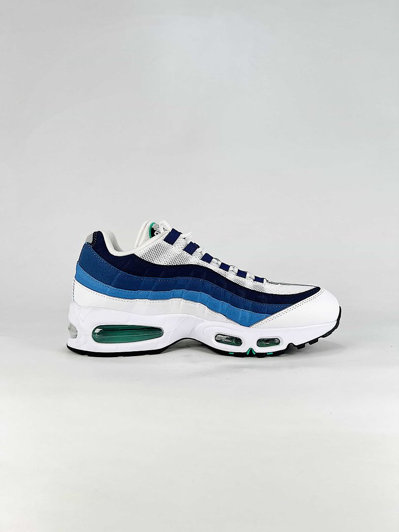 Nike Air Max 95 IH7855-100 White Navy Blue Green Sneakers