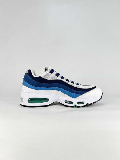 Nike Air Max 95 IH7855-100 White Navy Blue Green Sneakers