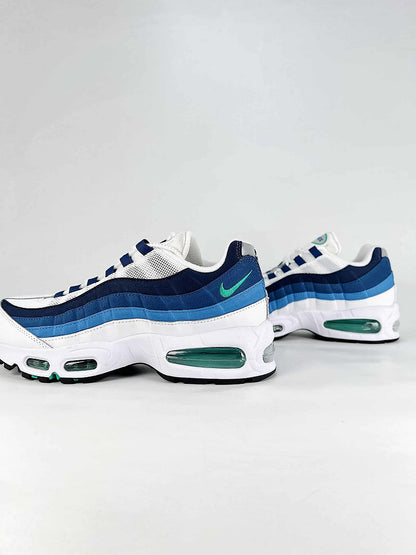 Nike Air Max 95 IH7855-100 White Navy Blue Green Sneakers