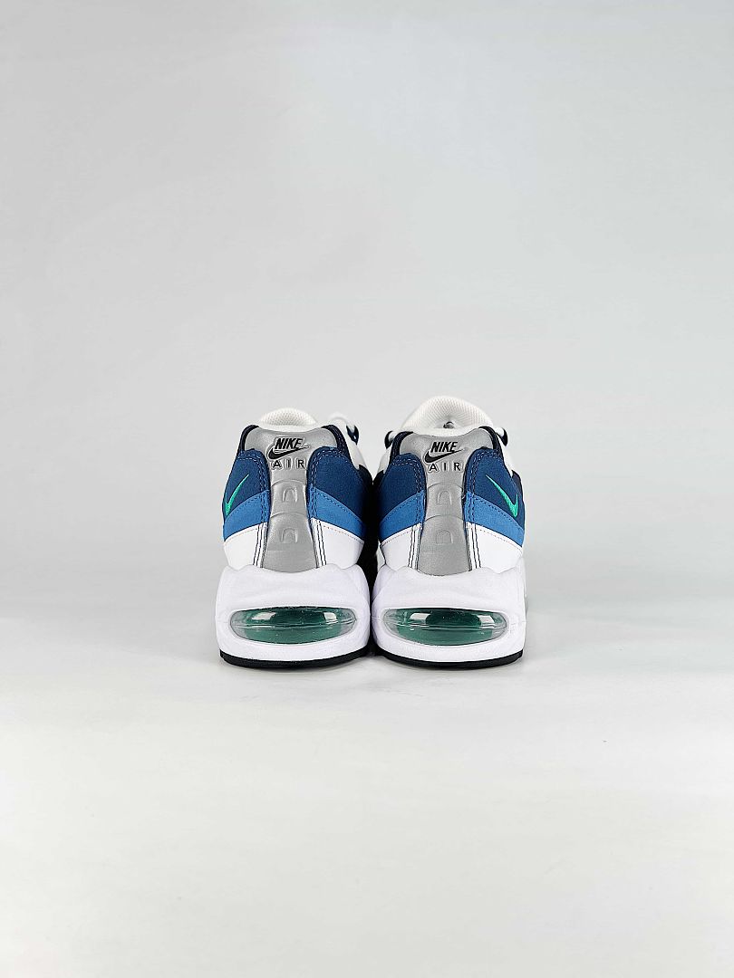 Nike Air Max 95 IH7855-100 White Navy Blue Green Sneakers