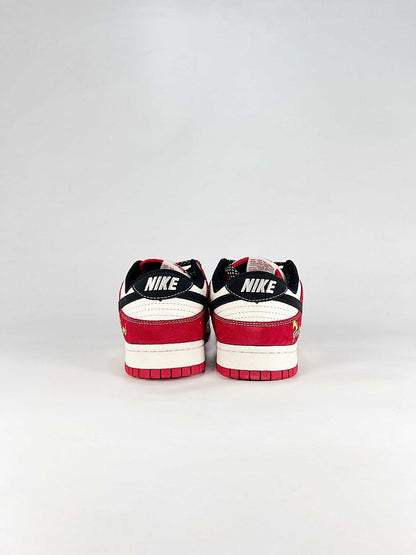 Nike Dunk Low CS1688-138 Red White Black Kobe Graphic Sneakers