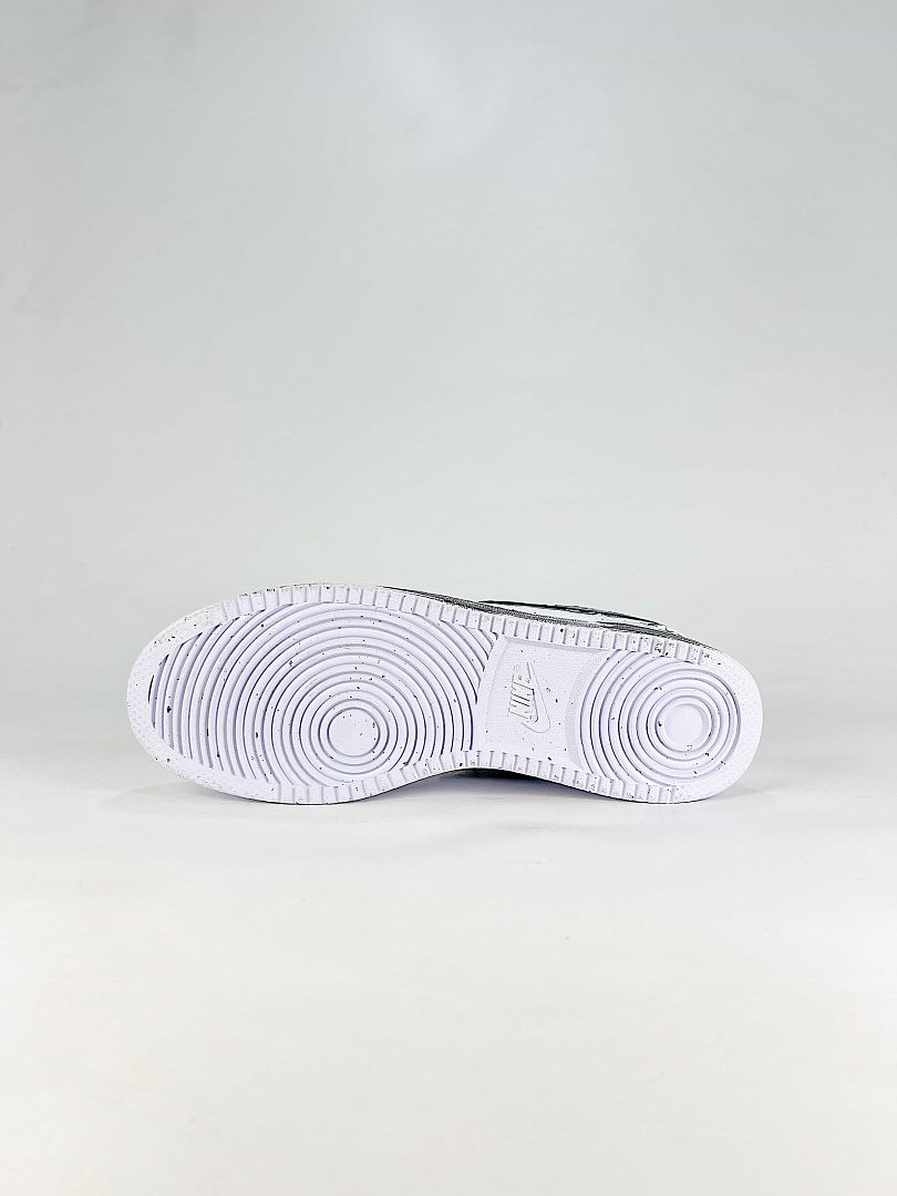 Nike Court Vision Low White Black Graffiti Sneakers