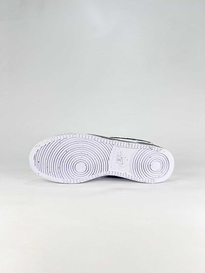 Nike Court Vision Low White Black Graffiti Sneakers