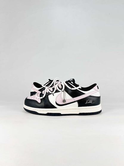 Nike Dunk SB Low CW1590-100 Graphic Detail Sneakers Black White Pink