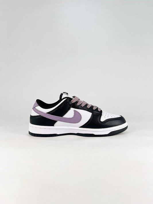 Nike Dunk SB Low DO7412-991 Contrast Swoosh Sneakers Black White Lavender