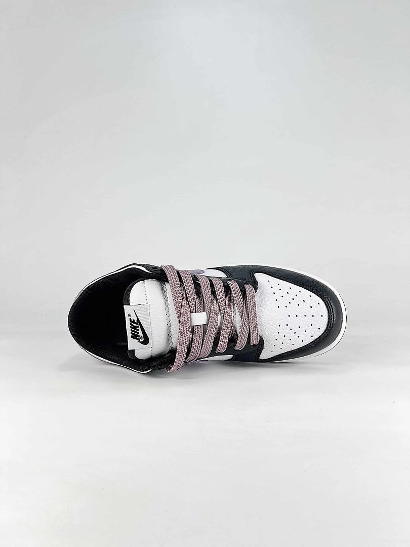 Nike Dunk SB Low DO7412-991 Contrast Swoosh Sneakers Black White Lavender