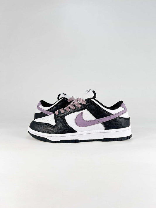 Nike Dunk SB Low DO7412-991 Contrast Swoosh Sneakers Black White Lavender