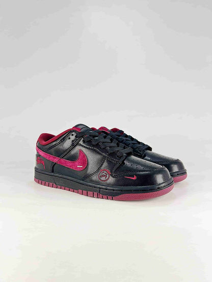 Nike Dunk SB Low DS6608-028 Stussy Graphic Detail Sneakers Black Pink