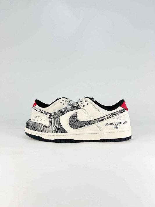 Nike x Louis Vuitton SB Dunk Low White Monogram Sneakers