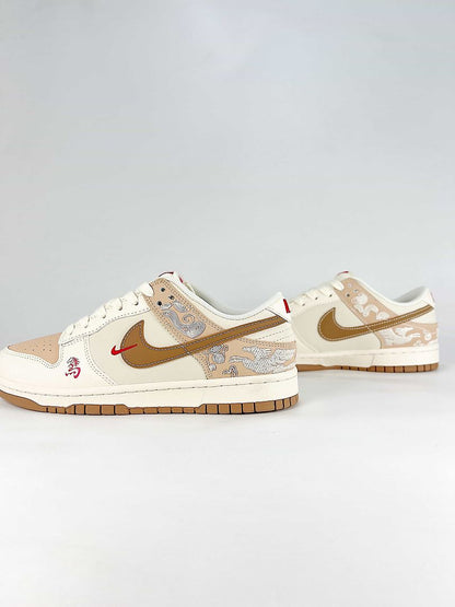Nike SB Dunk Low SD6868-136 White Low Top Skate Sneakers