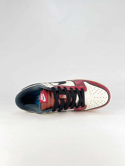 Crenshaw Skate Club x Nike SB Dunk Low White Red Black Graphic Skate Sneakers