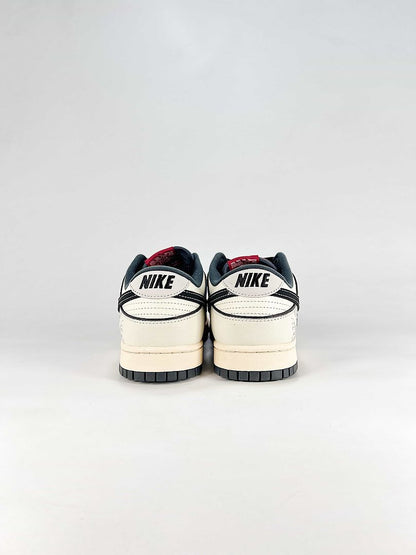 Crenshaw Skate Club x Nike SB Dunk Low White Red Black Graphic Skate Sneakers