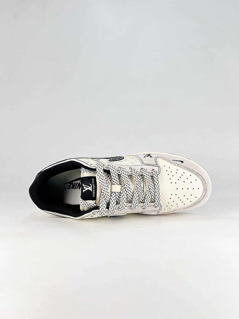 Nike x Louis Vuitton SB Dunk Low White Monogram Sneakers