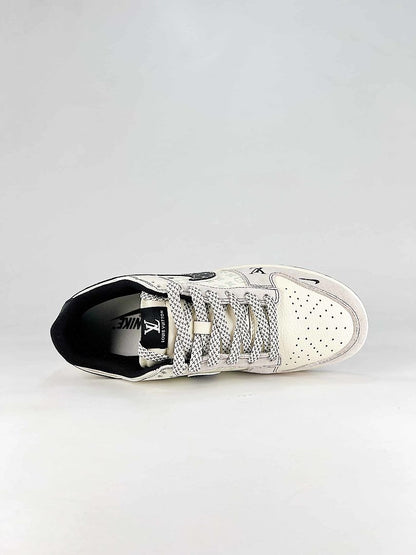 Nike x Louis Vuitton SB Dunk Low White Monogram Sneakers